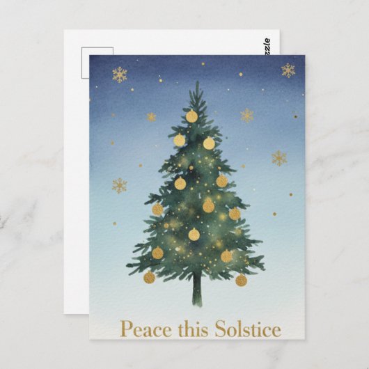 Winter Solstice Postcard Postkarte (Vorne/Hinten)