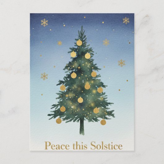 Winter Solstice Postcard Postkarte (Vorderseite)
