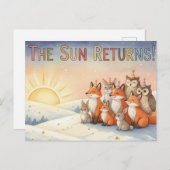 Winter Solstice Postcard Postkarte (Vorne/Hinten)