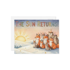 Winter Solstice Postcard Postkarte