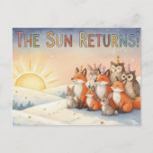 Winter Solstice Postcard Postkarte (Vorderseite)