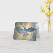 Winter Solstice Raven Card Karte (Gelbe Blume)