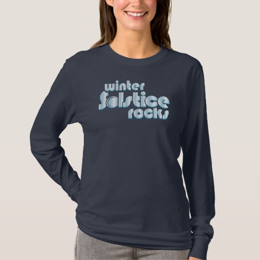 Winter Solstice Rocks Midwinter Novelty T-Shirt (Vorderseite)