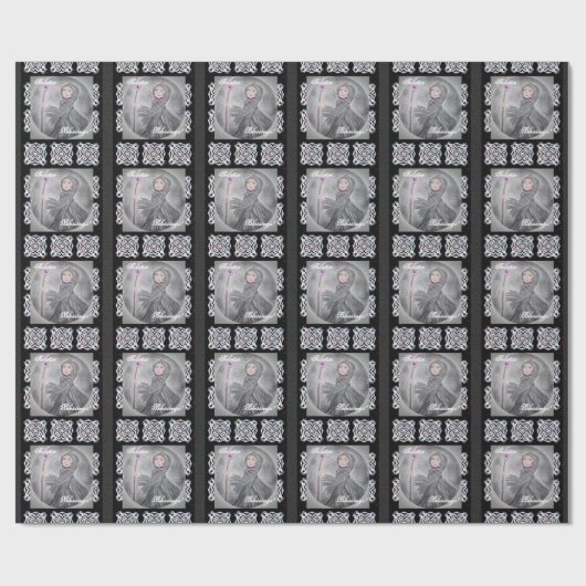 Winter Solstice Schnee Maker Hexenpagan Geschenkpapier (Flach)