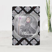 Winter Solstice Schnee Maker Hexenpagan Karte (Vorderseite)