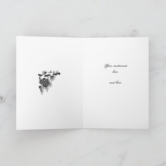 Winter Solstice Schnee Maker Hexenpagan Karte (Innenseite)