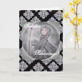 Winter Solstice Schnee Maker Hexenpagan Karte (Gelbe Blume)