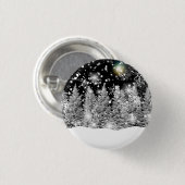 Winter Solstice Schneefall Button (Vorne & Hinten)