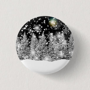 Winter Solstice Schneefall Button