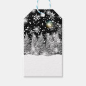 Winter Solstice Schneefall Geschenkanhänger (Vorderseite)