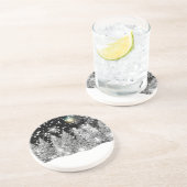 Winter Solstice Schneefall Getränkeuntersetzer (Seite)