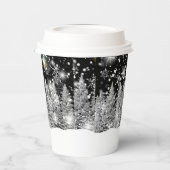Winter Solstice Schneefall Pappbecher (Links)