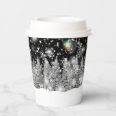 Winter Solstice Schneefall Pappbecher (Rückseite)