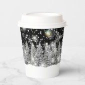 Winter Solstice Schneefall Pappbecher (Vorderseite)