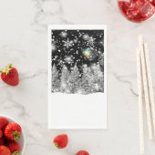 Winter Solstice Schneefall Serviette (Beispiel)