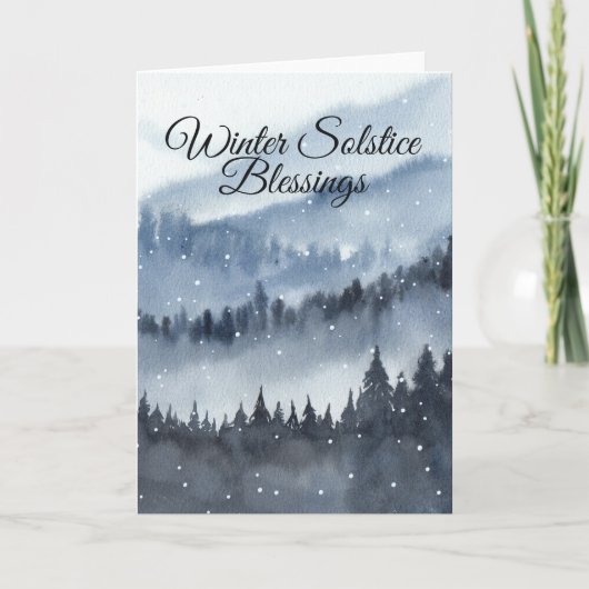 Winter Solstice Segen Pagan Weihnachten Card Karte (Vorderseite)