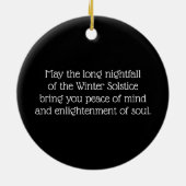 Winter Solstice Segen Raven oder Crow Moon Pagan Keramik Ornament (Hinten)