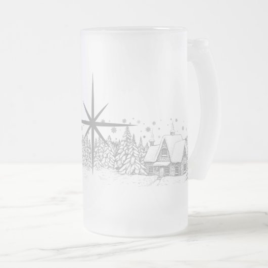 Winter Solstice Sessing Mattglas Bierglas (VorderseiteRechts)