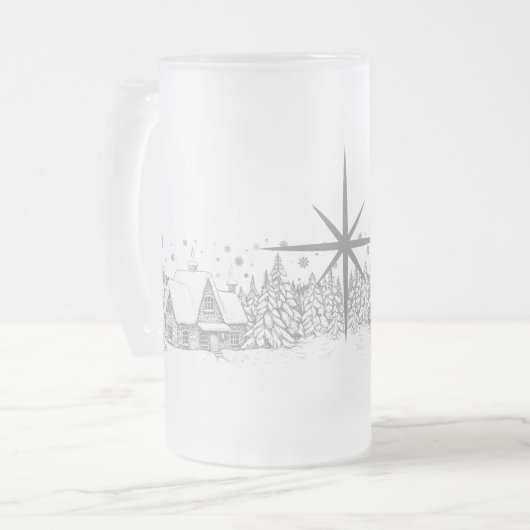 Winter Solstice Sessing Mattglas Bierglas (Vorderseite Links)