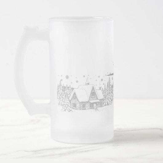 Winter Solstice Sessing Mattglas Bierglas (Links)