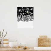 Winter Solstice Snowfall Poster (Küche)