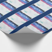 Winter Solstice Snowy Scene Weihnachten Geschenkpapier (Ecke)