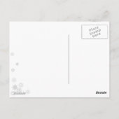 Winter Solstice Snowy Scene Weihnachten Postkarte (Rückseite)