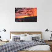 Winter Solstice Sunset Leinwanddruck (Insitu (Schlafzimmer))