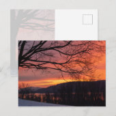 Winter Solstice Sunset Postkarte (Vorne/Hinten)
