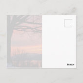 Winter Solstice Sunset Postkarte (Rückseite)