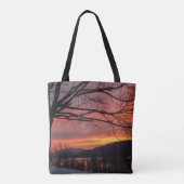Winter Solstice Sunset Tasche (Rückseite)