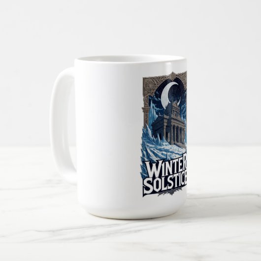 Winter Solstice Temple T-Shirt Kaffeetasse (Vorderseite Links)