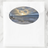 Winter Solstice Turnonce Arm Ovaler Aufkleber (Tasche)