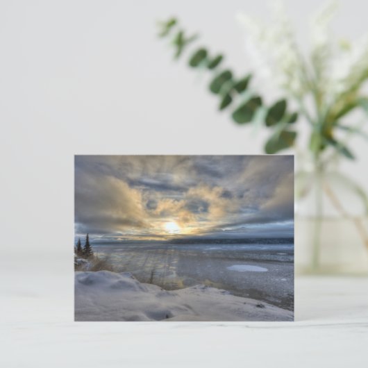 Winter Solstice Turnonce Arm Postkarte (Stehend Vorderseite)