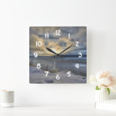 Winter Solstice Turnonce Arm Quadratische Wanduhr (Zuhause)