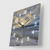 Winter Solstice Turnonce Arm Quadratische Wanduhr (Winkel)
