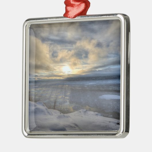 Winter Solstice Turnonce Arm Silbernes Ornament (Links)