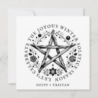 Winter Solstice Twig Star Pentagramm Wicca