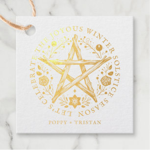 Winter Solstice Twig Star Pentagramm Wicca Geschenkanhänger