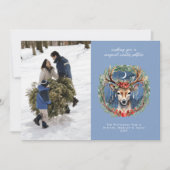 Winter Solstice Urlaub Hirsch Weihnachten Weihnach (Vorderseite)