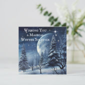 Winter Solstice - Urlaubskarte Karte (Stehend Vorderseite)