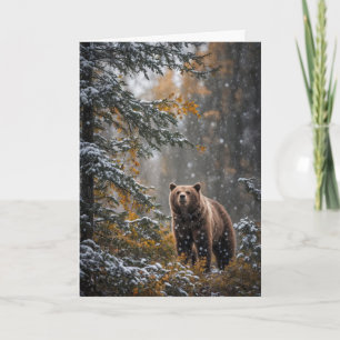 Winter Solstice Weihnachten Grüße Wildniswald Karte