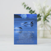 Winter Solstice Weihnachten mit Delphinen Postkarte (Stehend Vorderseite)