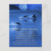 Winter Solstice Weihnachten mit Delphinen Postkarte (Vorderseite)