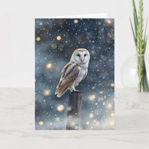 Winter Solstice Weihnachten mit schöner Schneeauge Karte