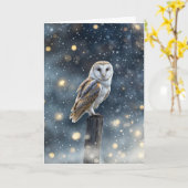 Winter Solstice Weihnachten mit schöner Schneeauge Karte (Gelbe Blume)