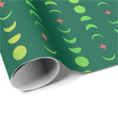 Winter Solstice Weihnachten Wicca Moon Phasing Red Geschenkpapier (Rolleneckpunkt)
