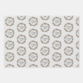 Winter Solstice Weihnachten Wrapping Paper Set 3 Geschenkpapier Set (Vorderseite 2)