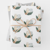 Winter Solstice Weihnachten Wrapping Paper Set 3 Geschenkpapier Set (Beispiel)
