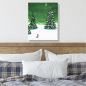 Winter Solstice Wonder Rabbit Art von AmyLyn Bihrl Leinwanddruck (Insitu (Schlafzimmer))